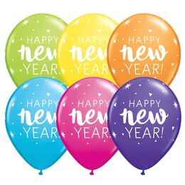 11 inch New Year Sparkle Confetti Tropical Mix farebných latexových balónov 25 ks