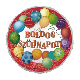 17 inch Boldog Szülinapot Léggömbös Parti Fóliový balón