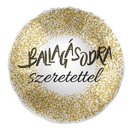 17 inch fóliový balón s maďarským nápisom Ballagásodra Szeretettel