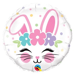 18 inch fóliový balón Bunny Face, 46 cm
