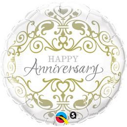 18 inch Happy Anniversary svadobné fóliové balóny