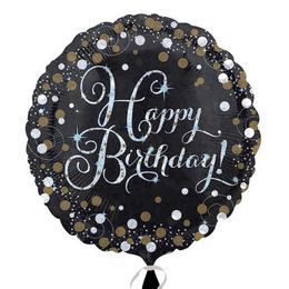 18 inch Happy Birthday Sparkling narodeninový fóliový balón