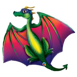 45 inch Mythical Dragon Fólia balón, 114 cm