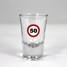 Poldecák so vzorom obmedzovača rýchlosti s číslom 50
