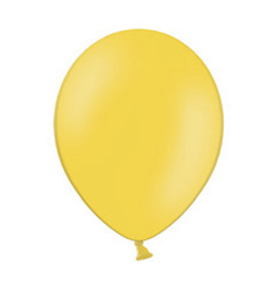 11 inch Pastel Bright Yellow - bledo žltý okrúhly balón (100 ks v balení)