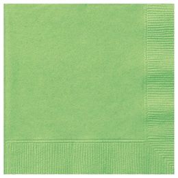Bledo zelené papierové party servítky - 33 cm x 33 cm, 20 ks