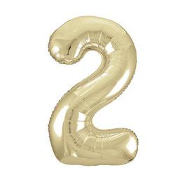 Bledo-zlatý fóliový balón Super Shape číslo 2, 34 inch