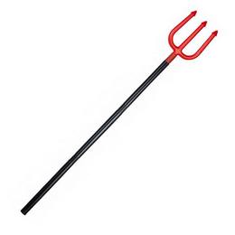 Červená harpúna trojzubec -  112 cm