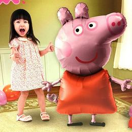 Chodicai fóliový balón Peppa Pig