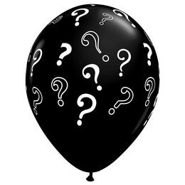 16 inch Question Marks Onyx Black balóny (10 ks/balenie)