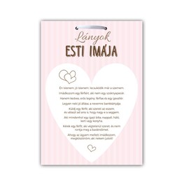 Darčeková tabula po maďarsky - Lányok Esti Imája Lánybúcsús