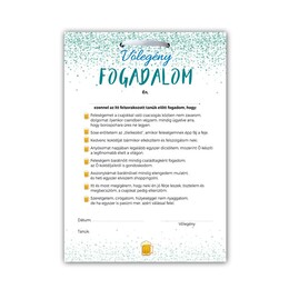 Darčeková tabula po maďarsky - Vőlegény Fogadalom Legénybúcsús