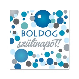 Ekologické závažie modré na balóny - Boldog Szülinapot! 10ks/bal