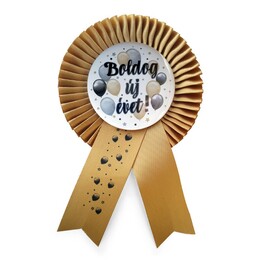 Elegantný odznak s nápisom - Boldog új évet!
