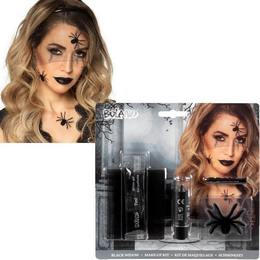 Farby na tvár s pavúkom - Make - up čierna vdova