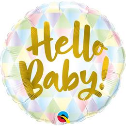 Fóliový balón k narodeniu bábätka Hello Baby! - 46 cm