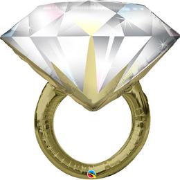37 inch Diamond Wedding Ring svadobný fóliový balón