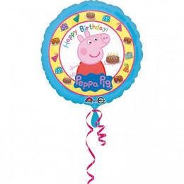 18 inch Peppa Pig Happy Birthday - fóliový narodeninový balón prasiatko Peppa