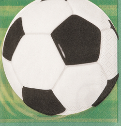 3-D Soccer - futbalová party - servítky - 33 cm x 33 cm, 16 ks/bal