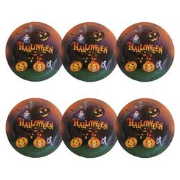 Halloweenske party taniere -  23 cm, 6 ks