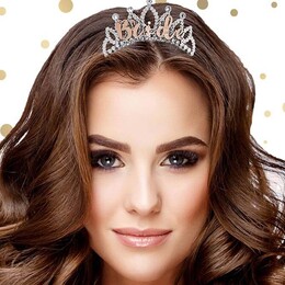 Luxusná Rosegold Bride Tiara v krabičke