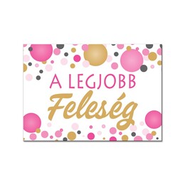 Magnetka s nápisom: A Legjobb Feleség! Hűtőmágnes