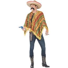 Mexické poncho a fúzy
