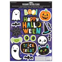 Milé Halloween Ikony dekorácie na okno 15ks