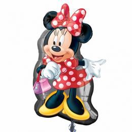 Minnie Mouse Full Body - Minnie Mouse v bodkovaných šatách ? fóliový balón Super Shape