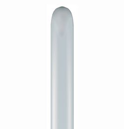 260Q strieborné metalické modelovacie balóny (100 ks/bal)