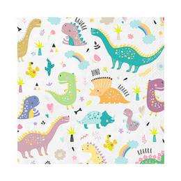 Papierové party servítky dinosaury - 33 cm x 33 cm, 10ks