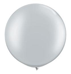 30 inch strieborný metalický latexový balón (2 ks/bal)