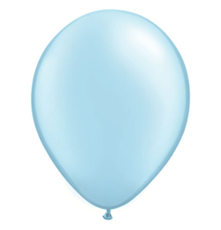 11 inch bledo modrý perleťový latexový balón (6 ks/bal)