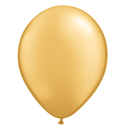 11 inch zlatý metalický latexový balón (25 ks/bal)