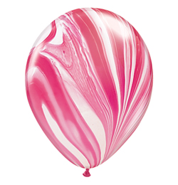 Dúhované 28 cm balóny, Qualatex