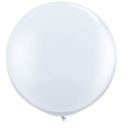3 FT biely štandardný latexový balón (2 ks/bal)