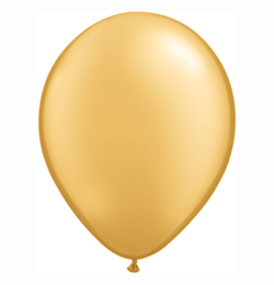11 inch zlatý metalický latexový balón (100 ks/bal)