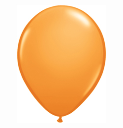 11 inch oranžový štandardný latexový balón (25 ks/bal)