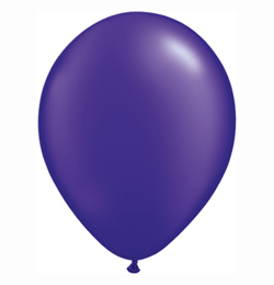 11 inch tmavo fialový perleťový latexový balón (100 ks/bal)