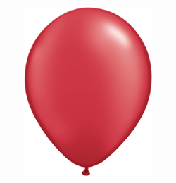 11 inch červený perleťový latexový balón (100 ks/bal)