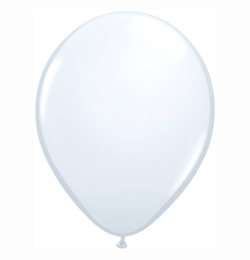 16 inch biely štandardný latexový balón (10 ks/bal)