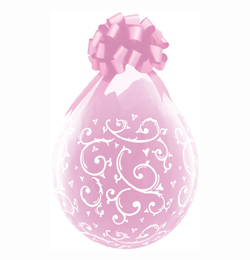 18 inch Filigree a Hearts-A-Round balón na plnenie (25 ks/bal)