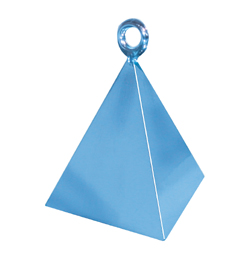 Závažie na balón - pyramída svetlo modrá perleťová - 110 gr