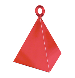 Závažie na balón - pyramída červená - 110 gr