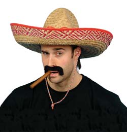 Extra veľké sombrero, mexický party klobúk