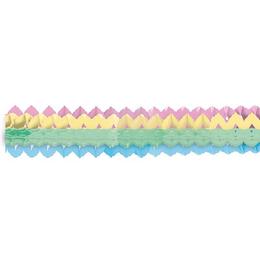Pastel Rainbow farebná mini papierová reťaz, 2 ks