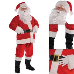 Plyšový Mikulášsky kostým s doplnkami, veľkosť  L-XL