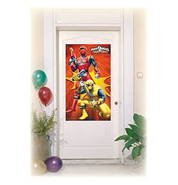 Power Rangers party - Dekorácia na dvere