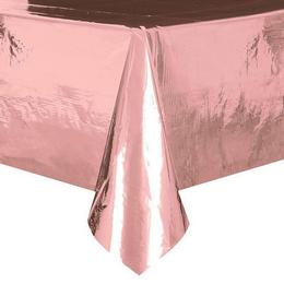 Ružovo zlatý - Rose Gold plastový party obrus - 137 cm x 274 cm