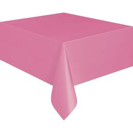 Ružový plastový party obrus - 1,4 m x 2,8 m